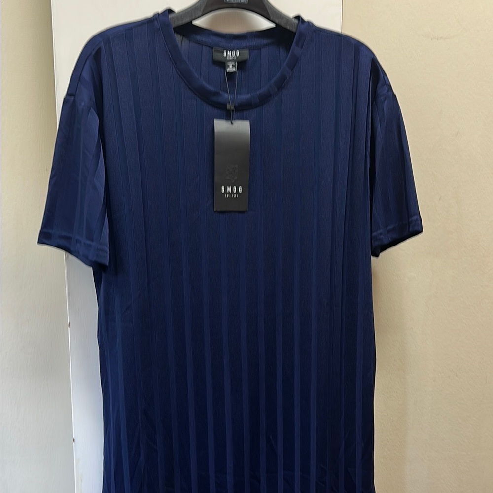 Smog Navy Blue T-Shirt